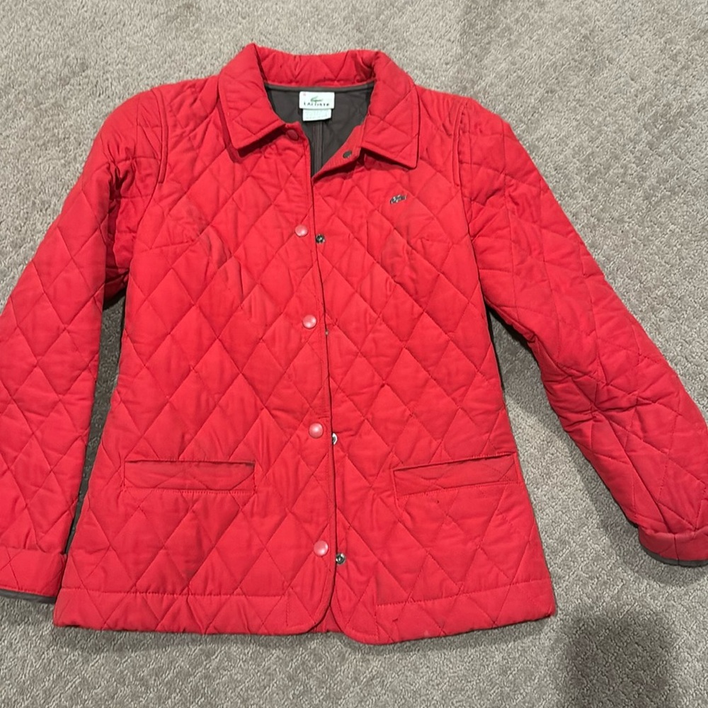 Lacoste fitted quilted jacket